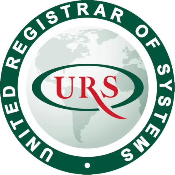 URS Logo URS United Registrar of Systems certification logo